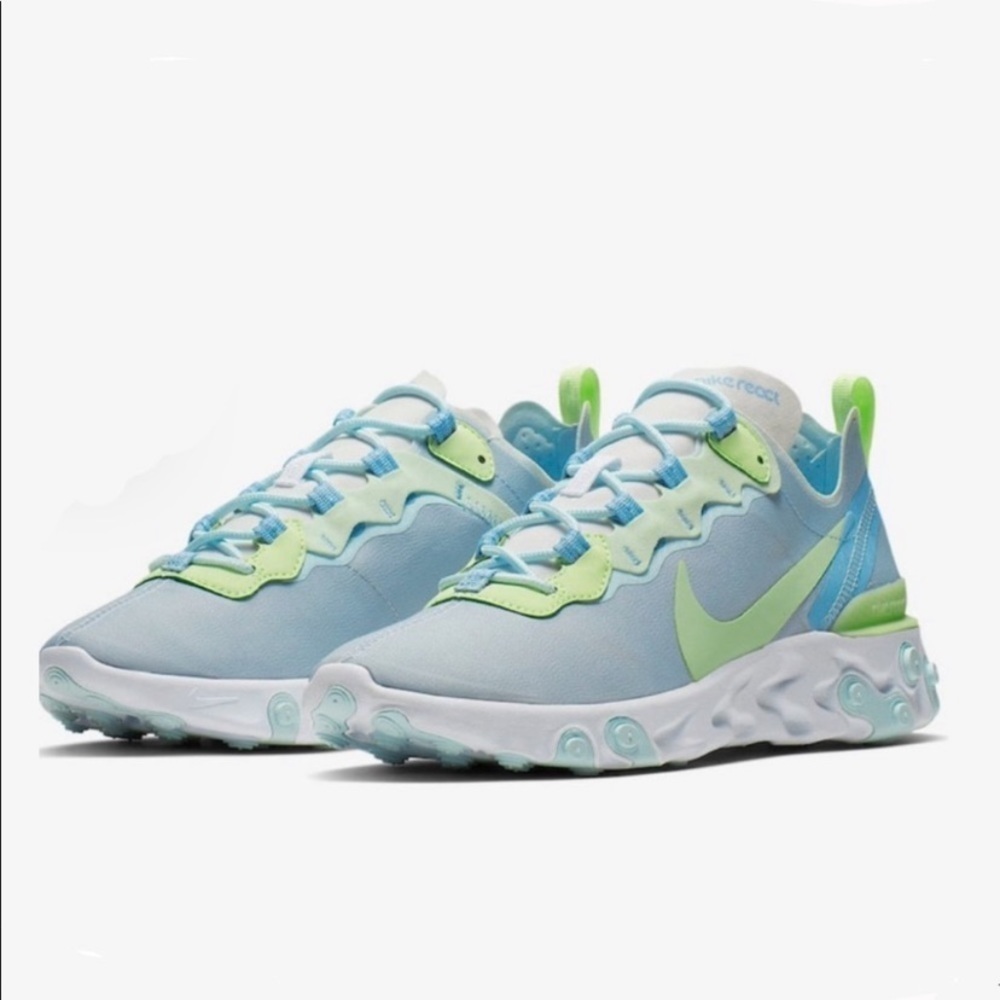EUC NIKE REACT ELEMENT 55 WOMEN’S SIZE 12/EURO 44.5 RUNNING SHOES